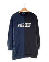 Vestido mini color block