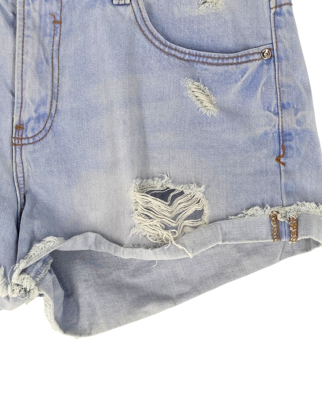Short mini stretch en denim