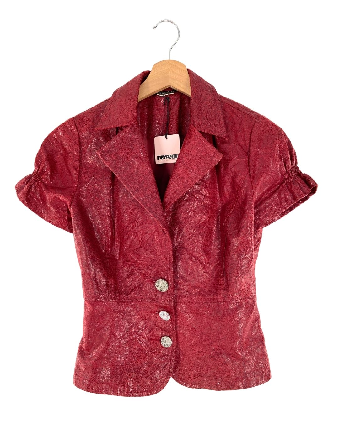 Blusa manga corta con textura