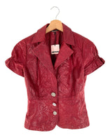 Blusa manga corta con textura