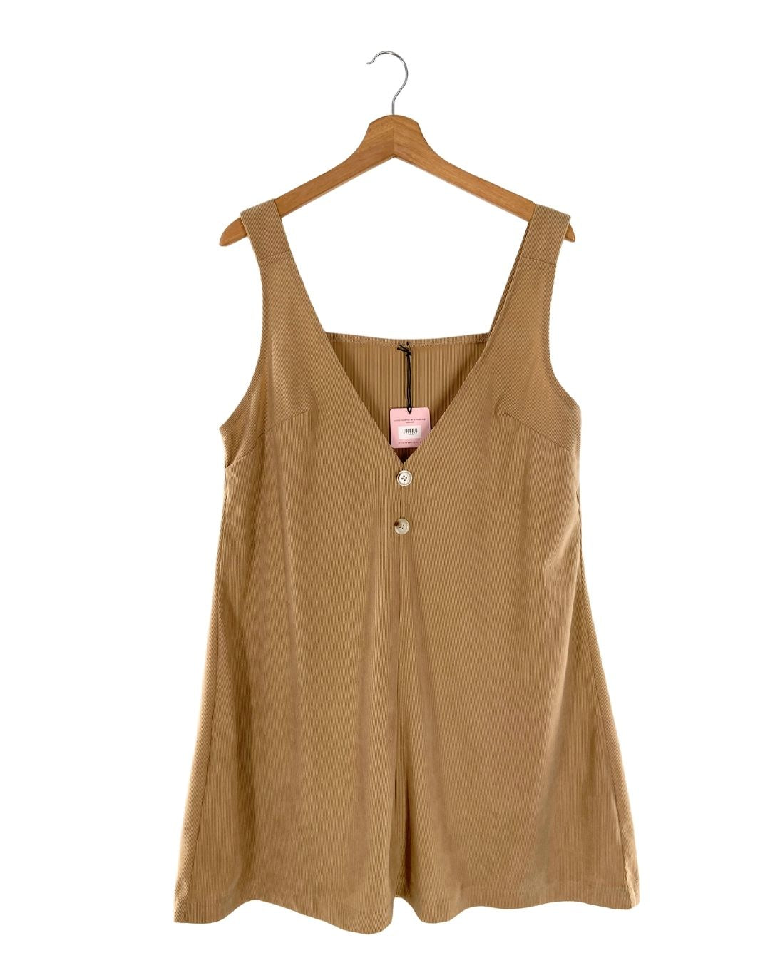 Vestido midi amplio en pana