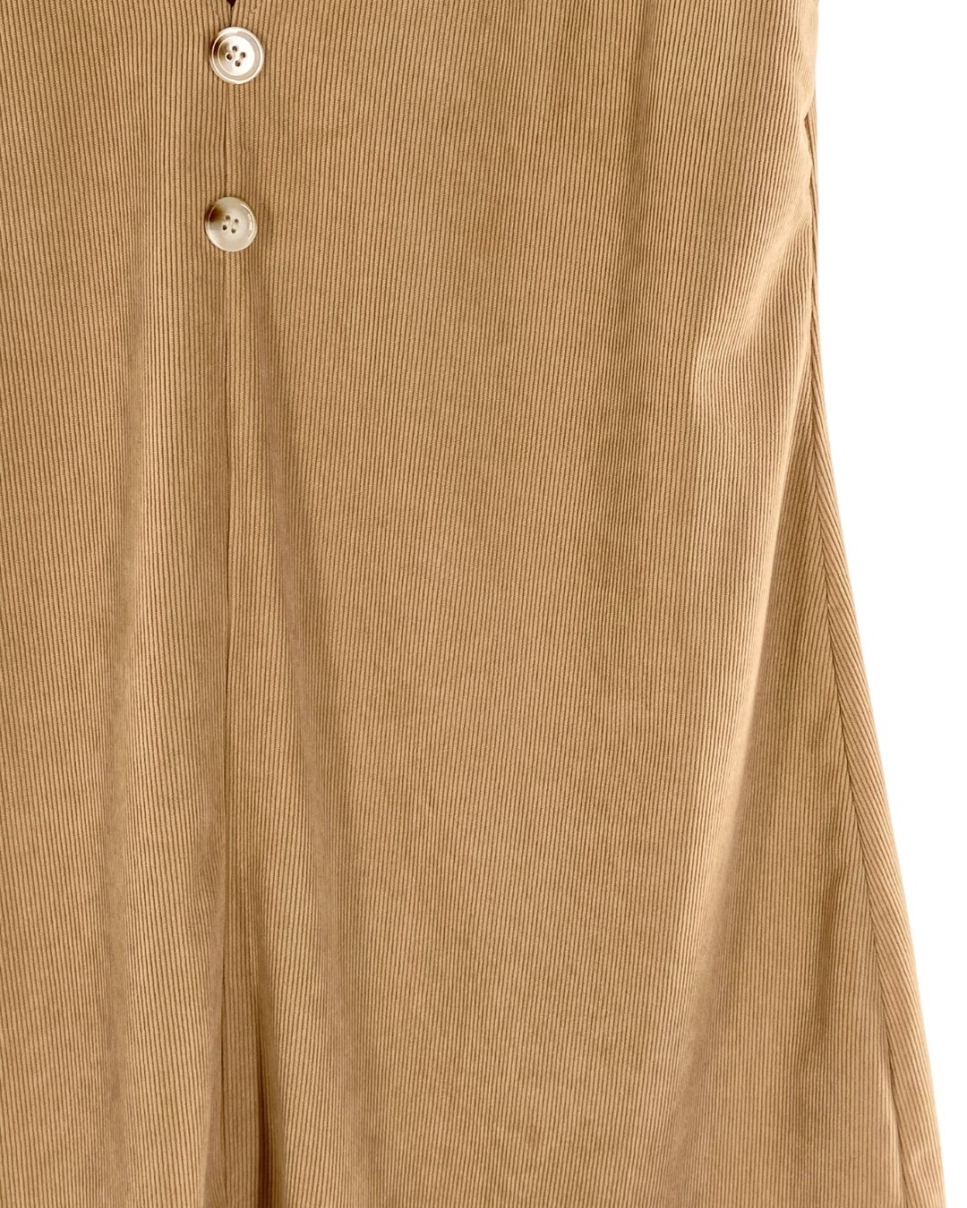 Vestido midi amplio en pana