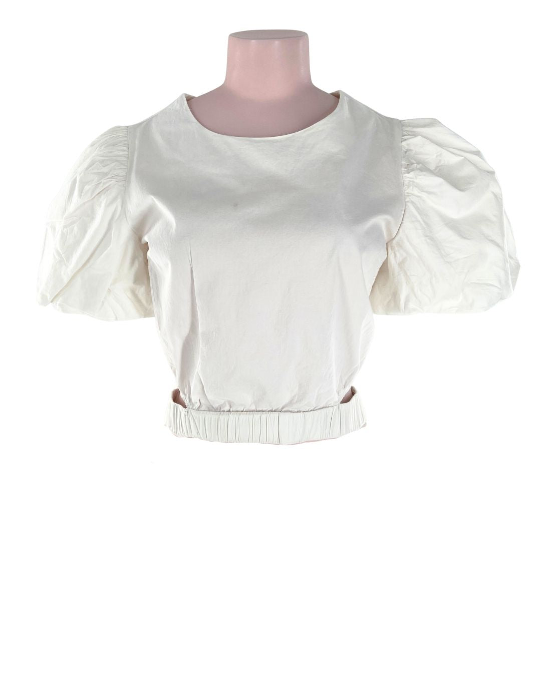 Blusa manga globo encauchada