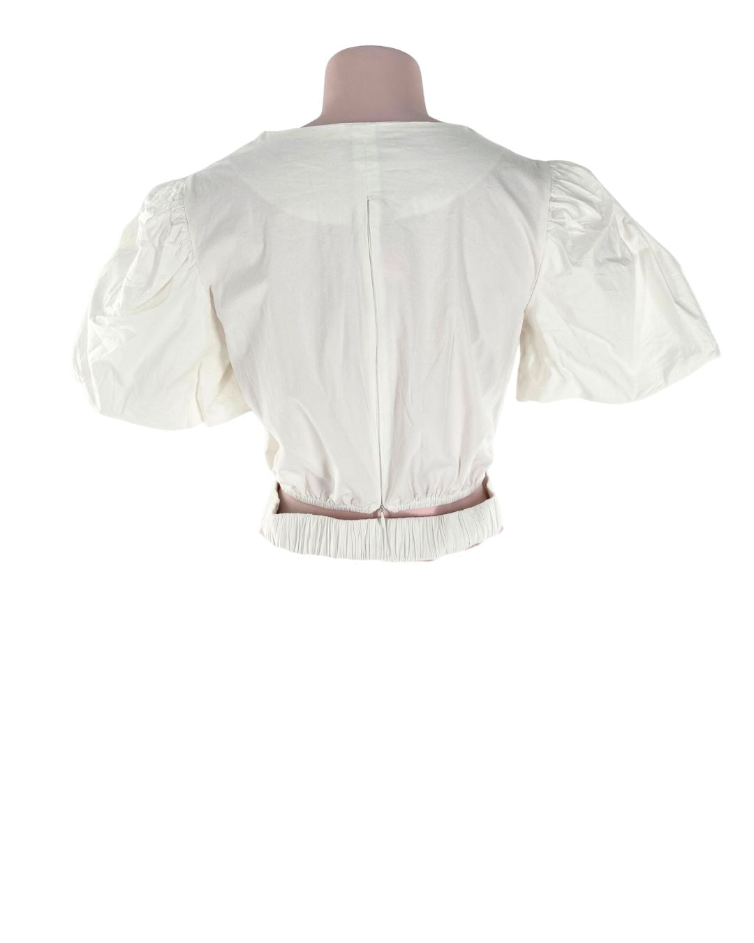 Blusa manga globo encauchada