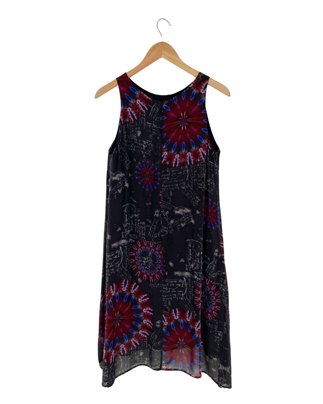 Vestido midi sleeveless print