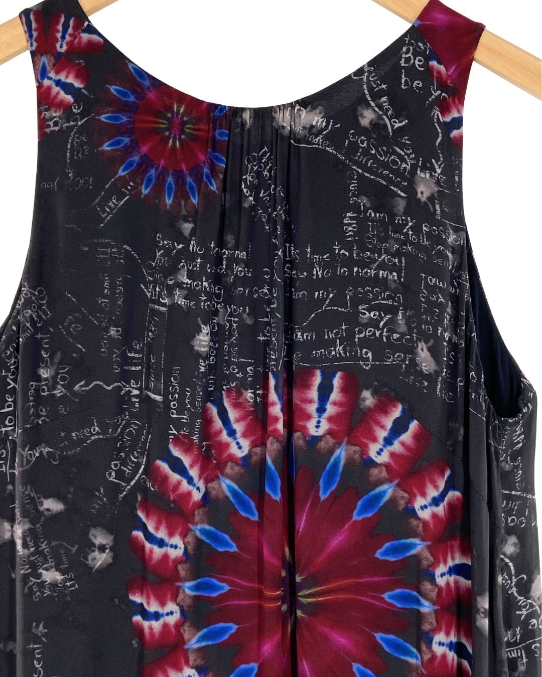 Vestido midi sleeveless print
