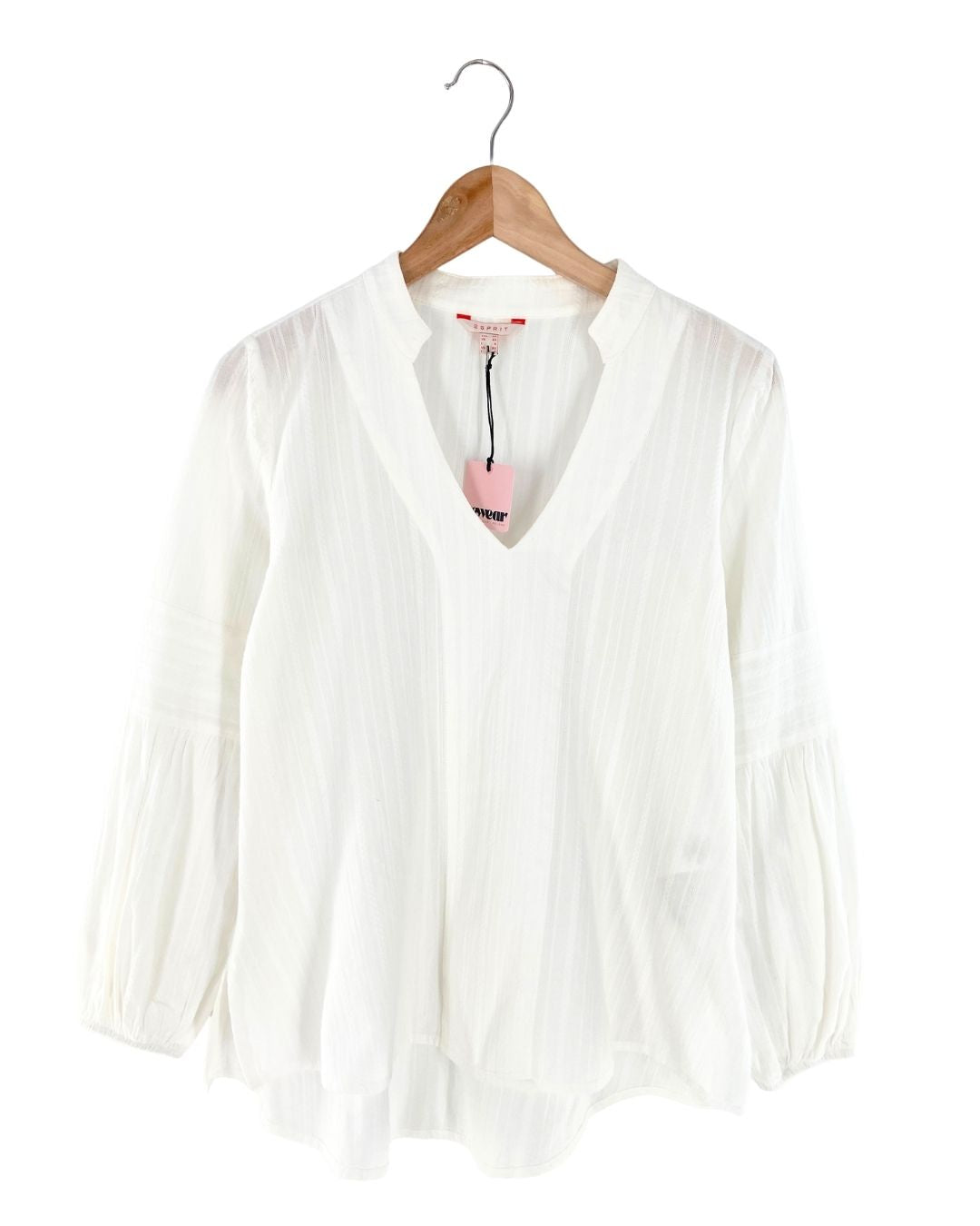 Blusa manga larga con textura