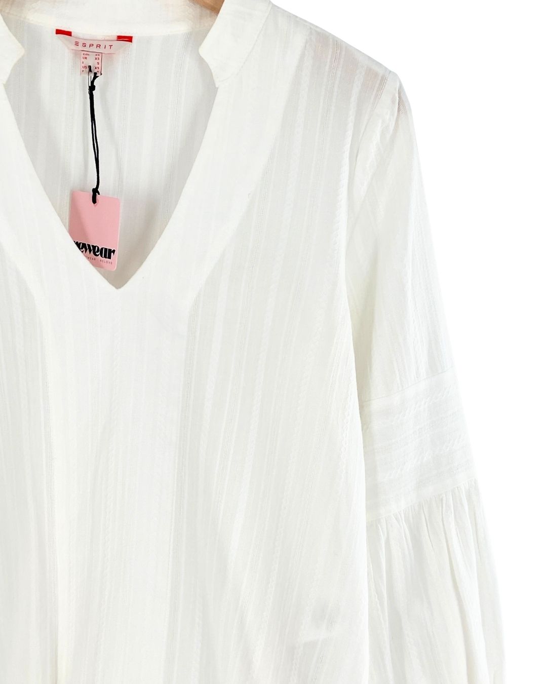 Blusa manga larga con textura