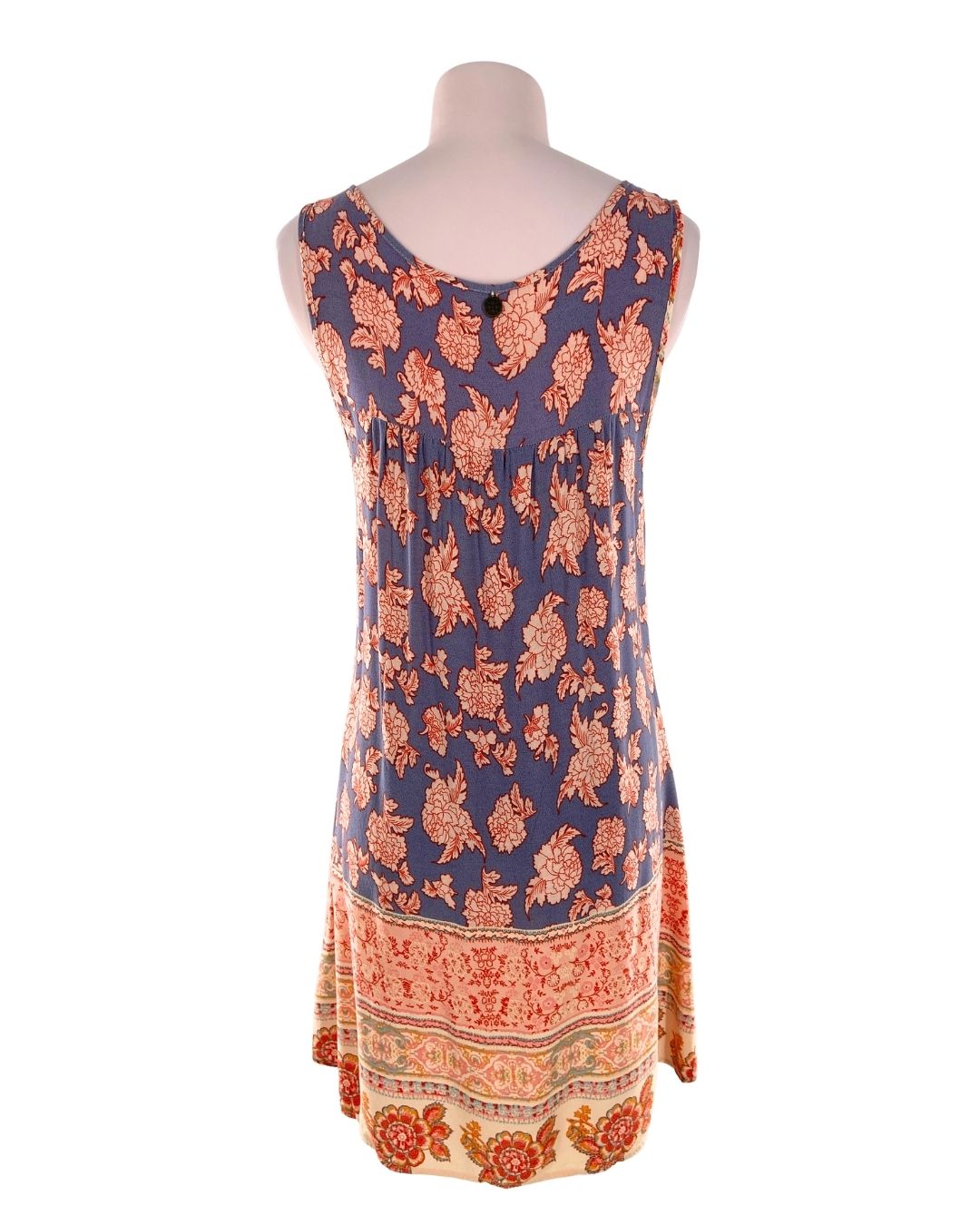 Vestido midi de tiras print