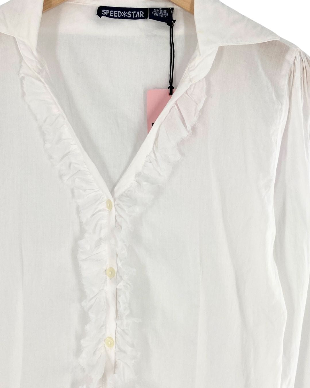 Camisa manga larga con vuelo