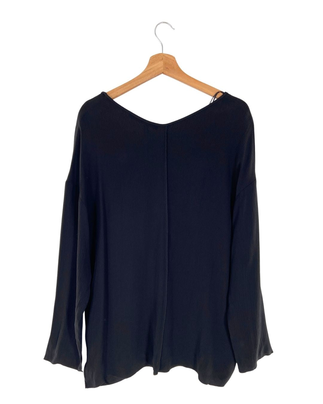 Blusa manga larga con textura