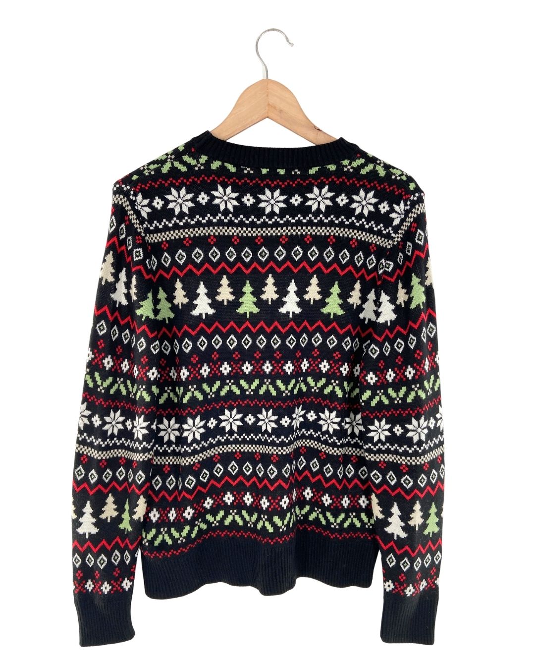 Saco tejido diseño pinos