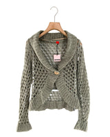 Saco tejido afelpado un boton