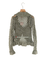 Saco tejido afelpado un boton