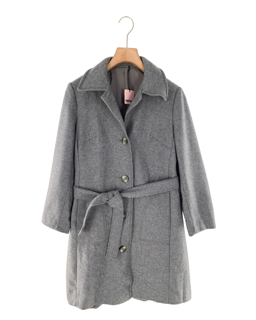 Abrigo long size con cinturon