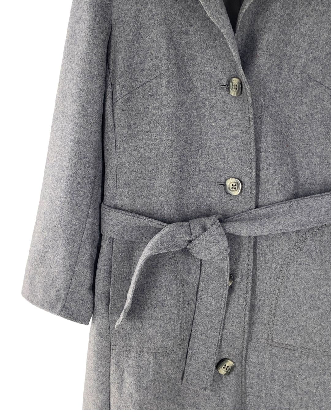 Abrigo long size con cinturon