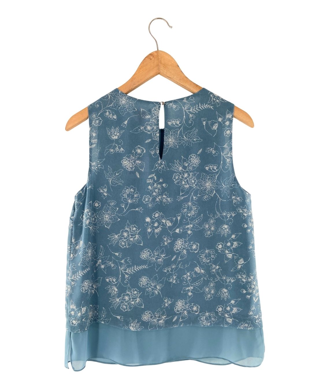 Blusa sleeveless print flores