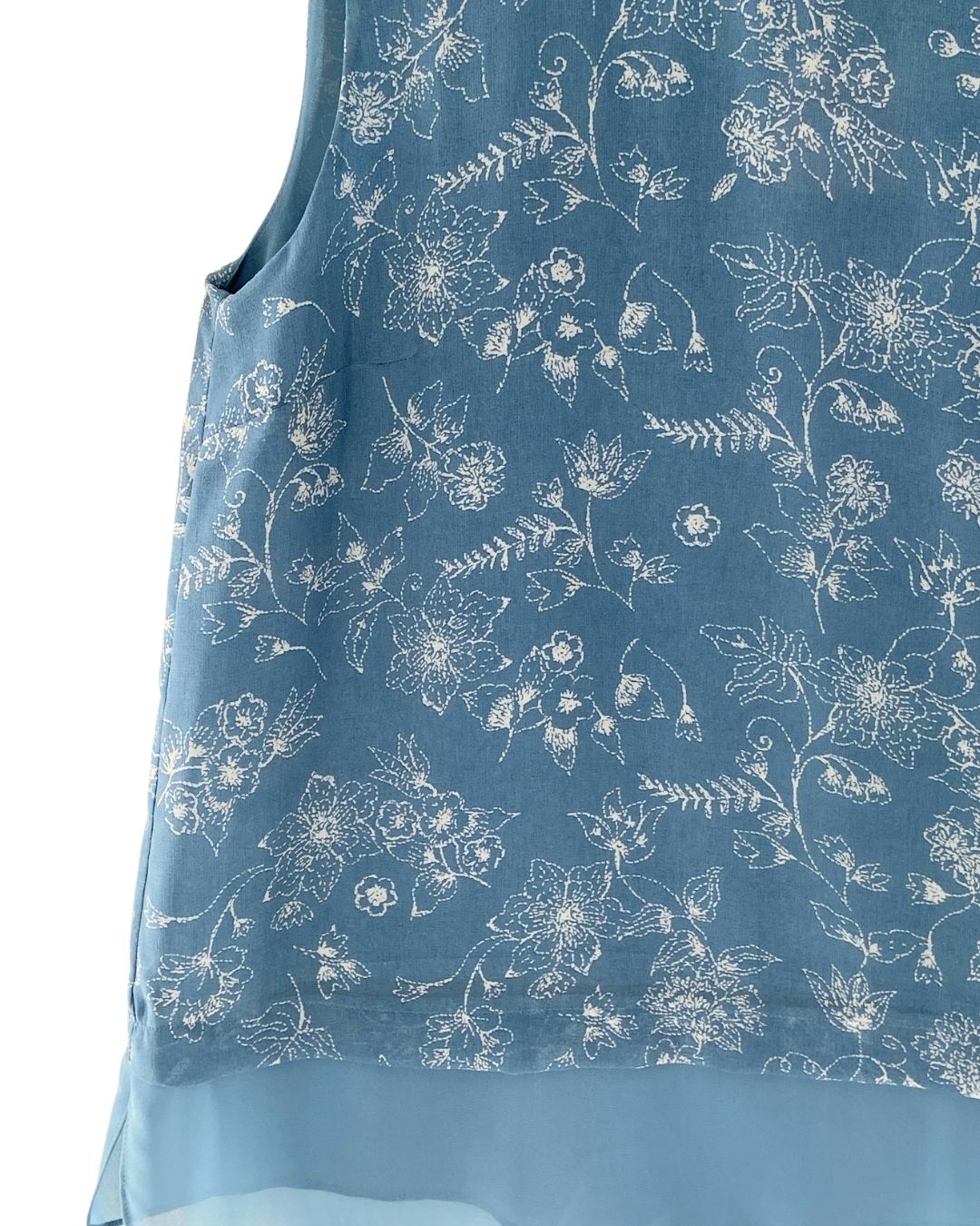 Blusa sleeveless print flores