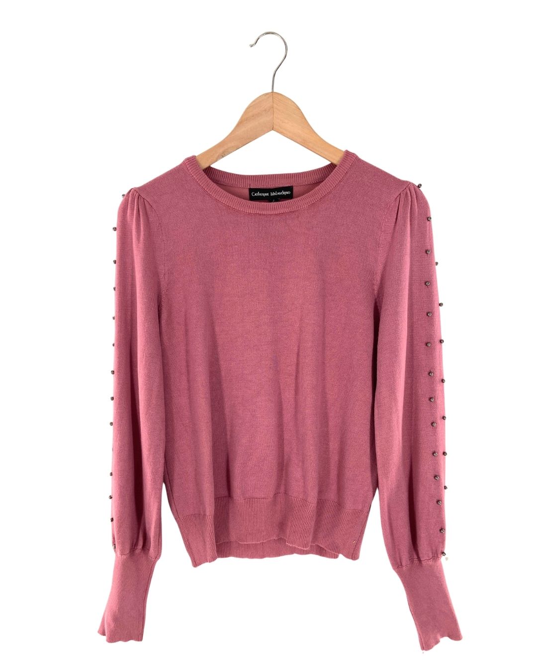 Saco tejido con taches