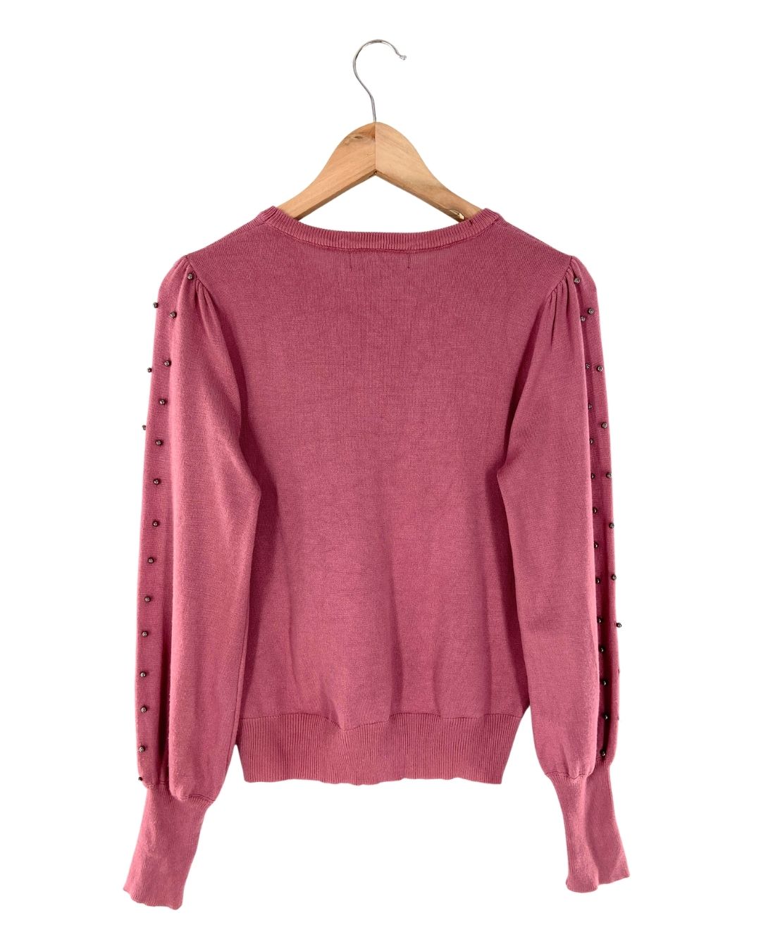 Saco tejido con taches