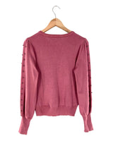 Saco tejido con taches