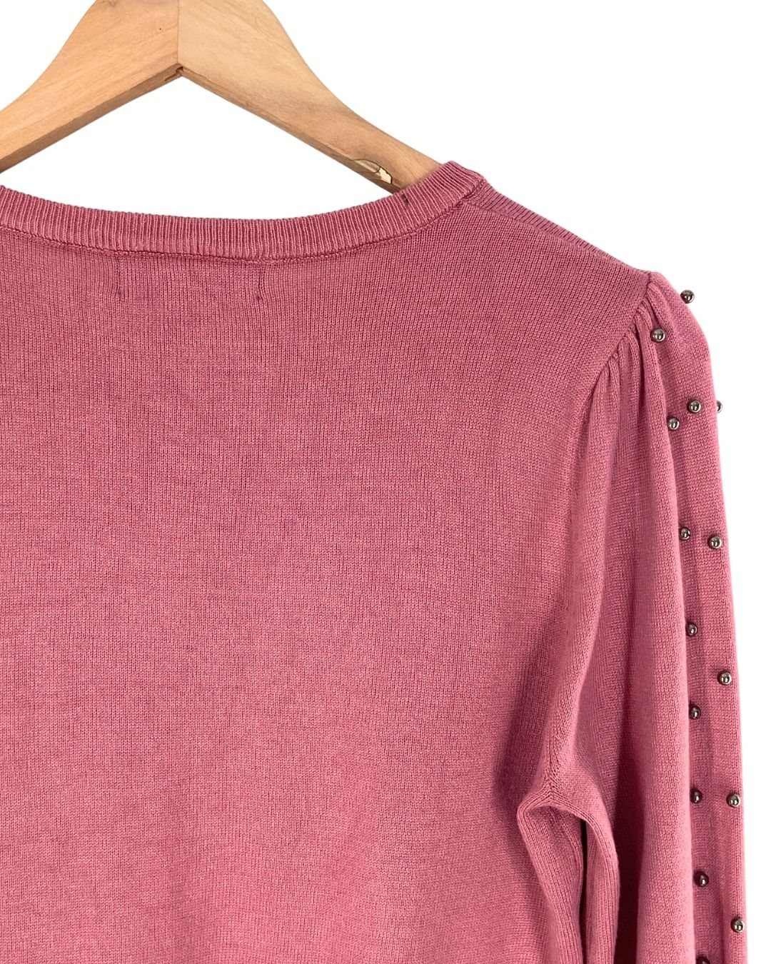 Saco tejido con taches