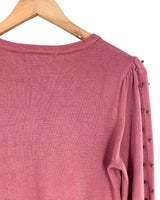 Saco tejido con taches