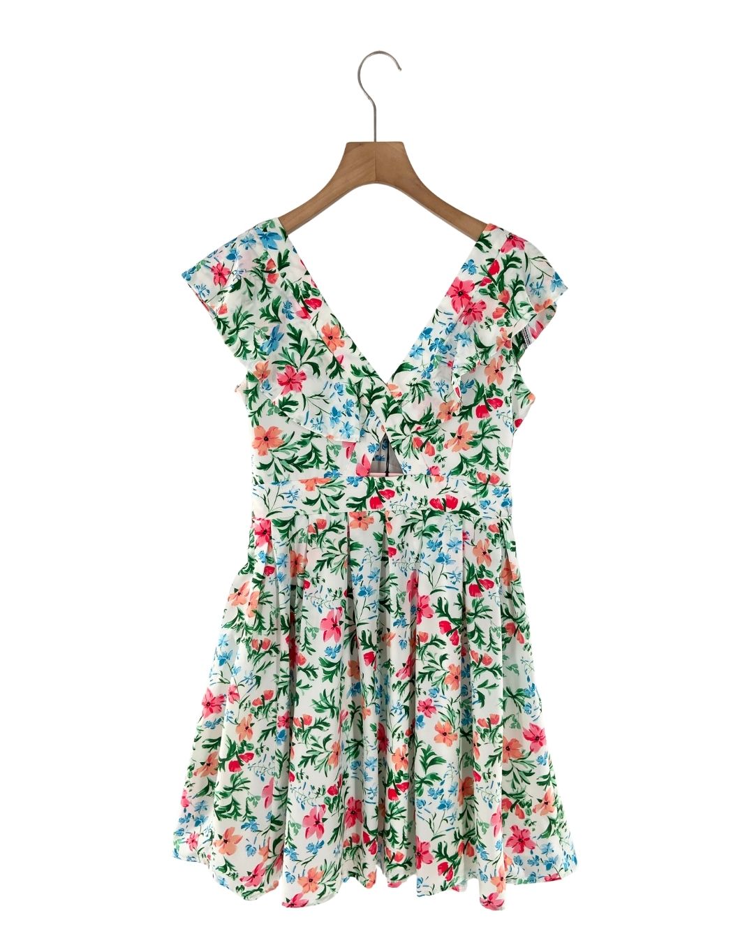 Vestido midi con prenses