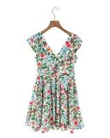 Vestido midi con prenses