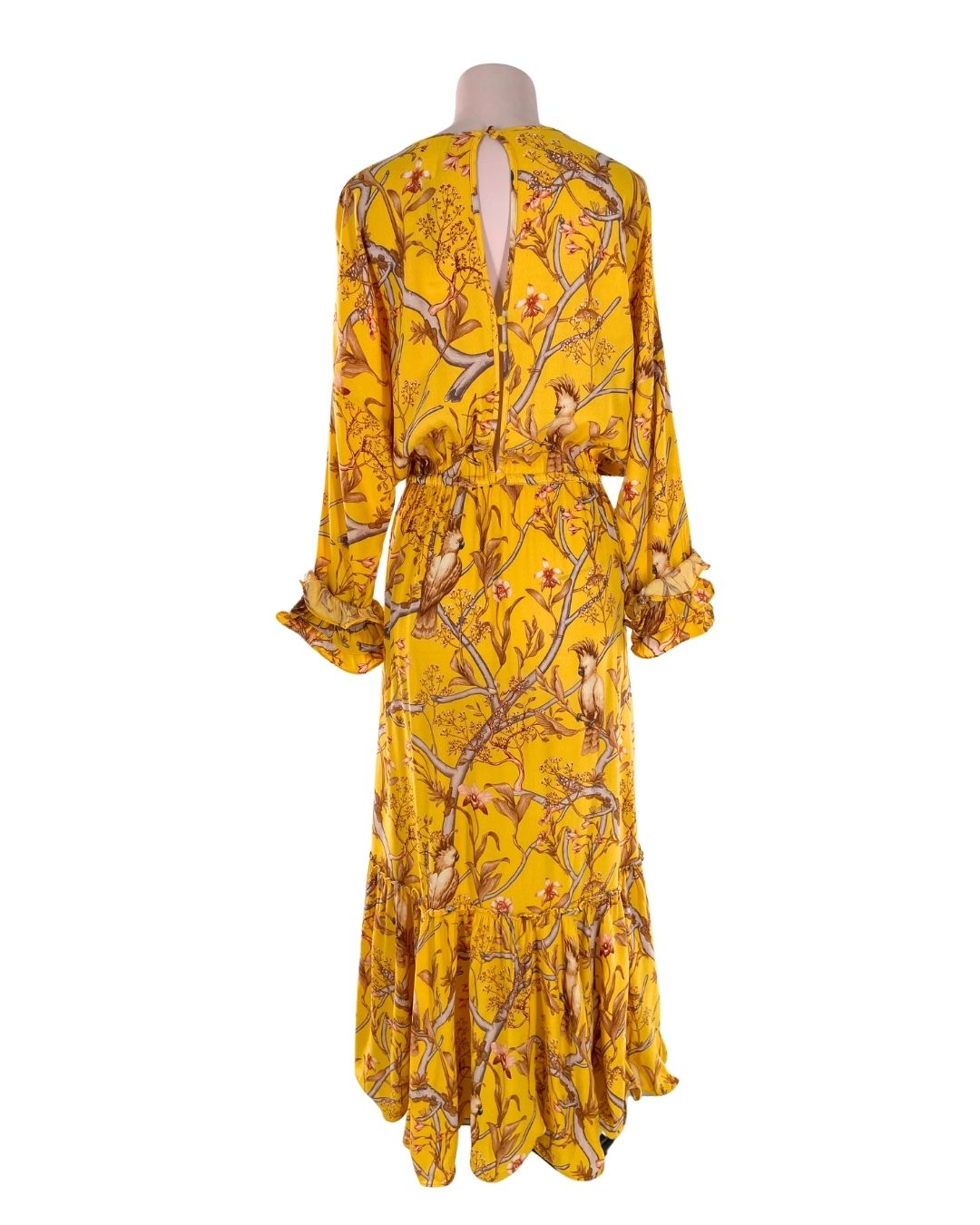 Maxi vestido manga larga