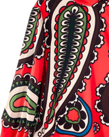 Blusa satinada con print