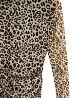 Blusa manga larga animal print