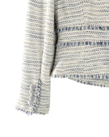 Chaqueta tweed con hilos