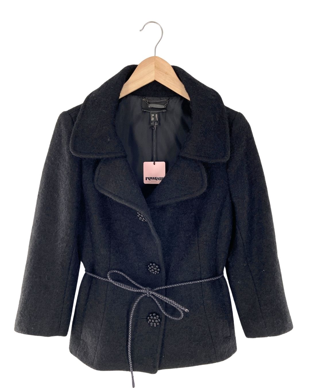Blazer con cinturon botones