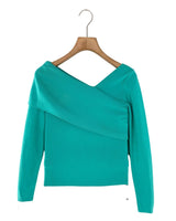 Blusa manga larga escote