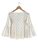 Blusa manga larga con print