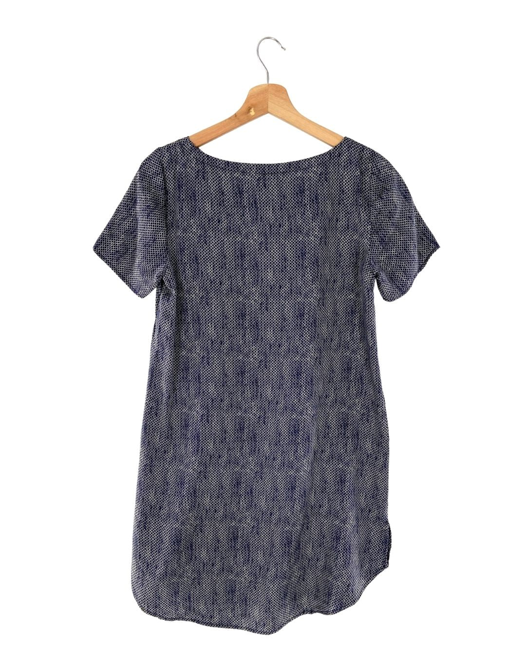 Vestido midi manga corta print