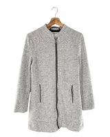 Chaqueta midi con cremallera