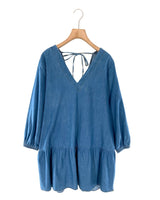 Vestido midi manga larga