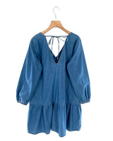 Vestido midi manga larga