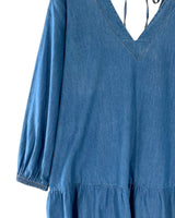 Vestido midi manga larga