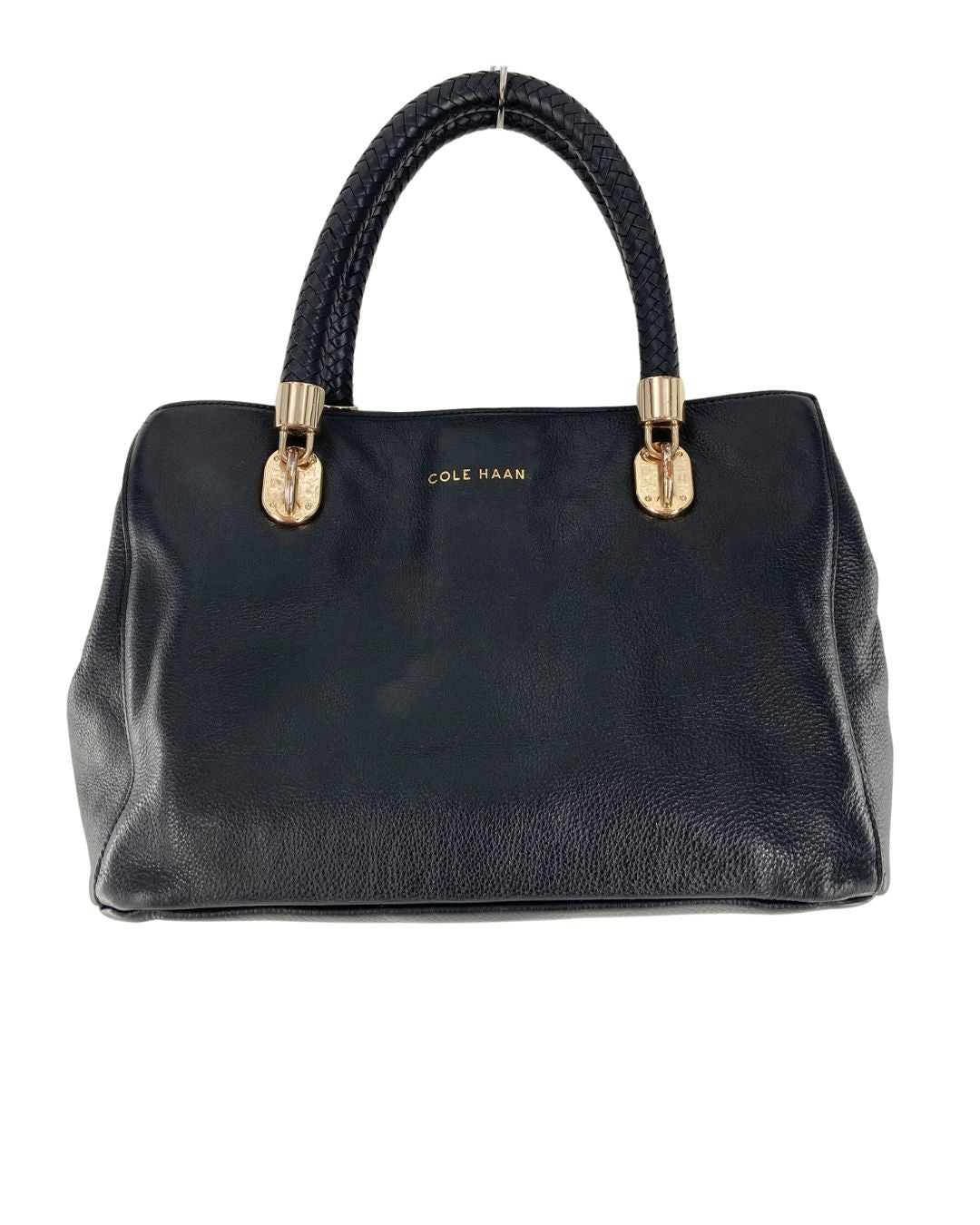 Hand bag con asas tejidas