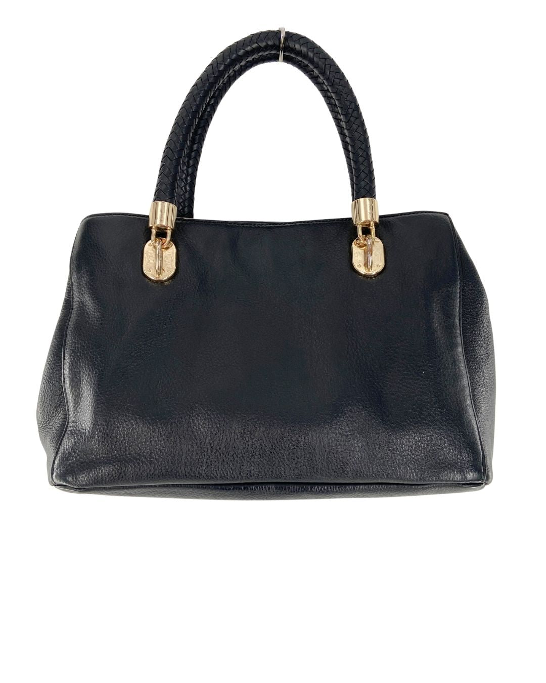 Hand bag con asas tejidas