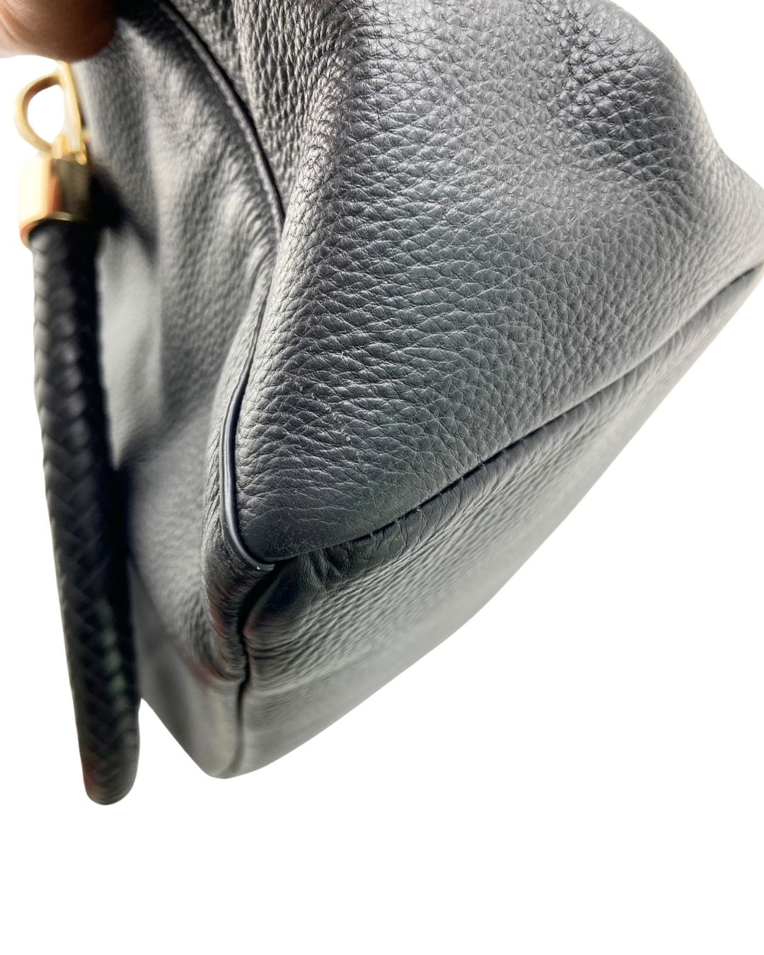 Hand bag con asas tejidas