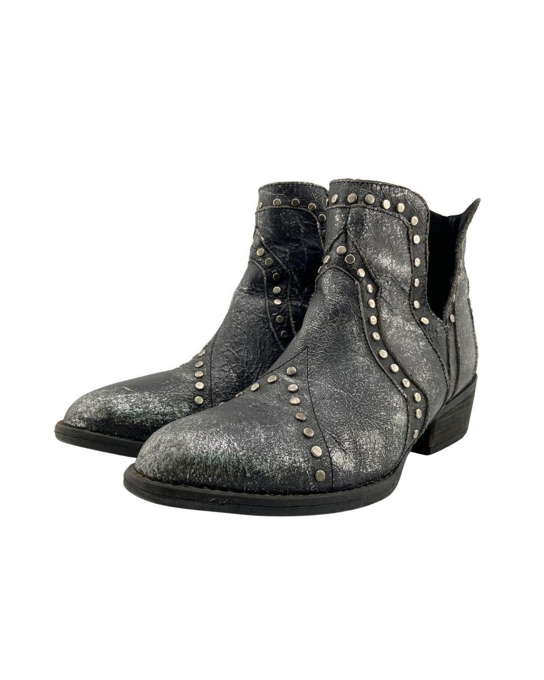 Botines con taches efecto foil