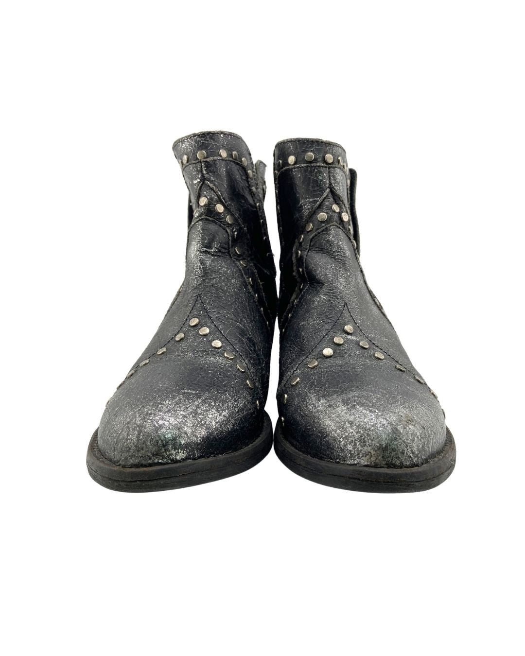 Botines con taches efecto foil