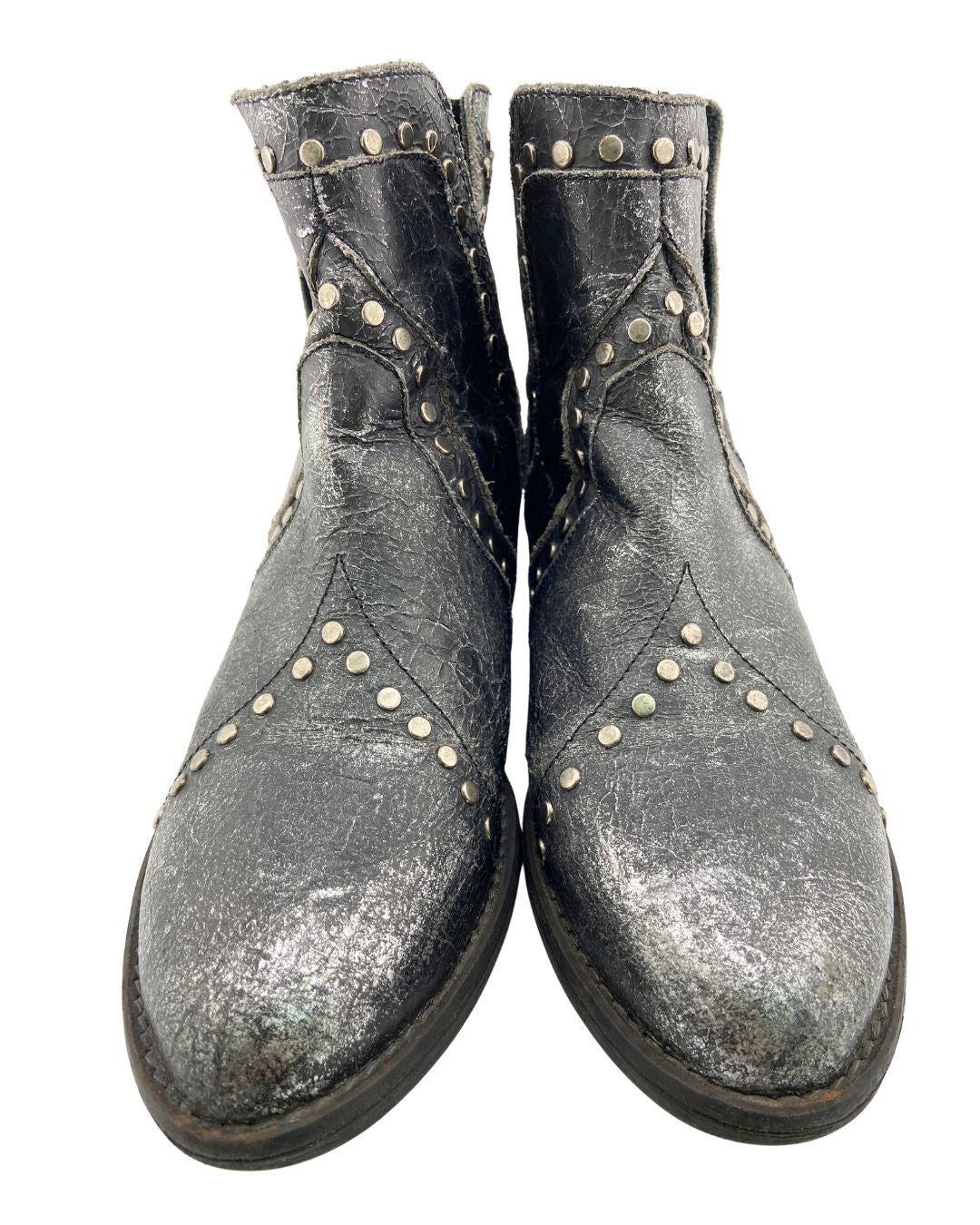 Botines con taches efecto foil