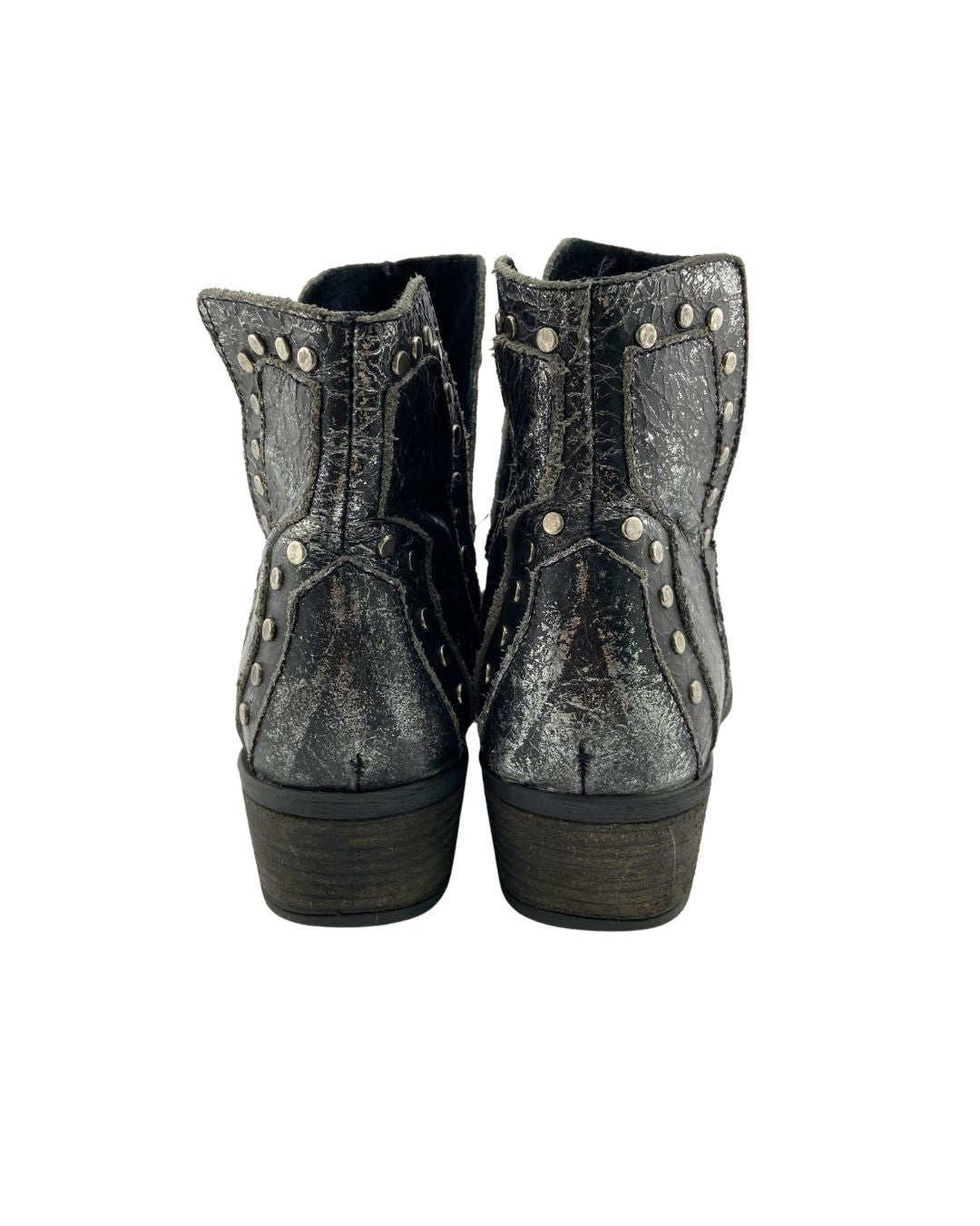 Botines con taches efecto foil