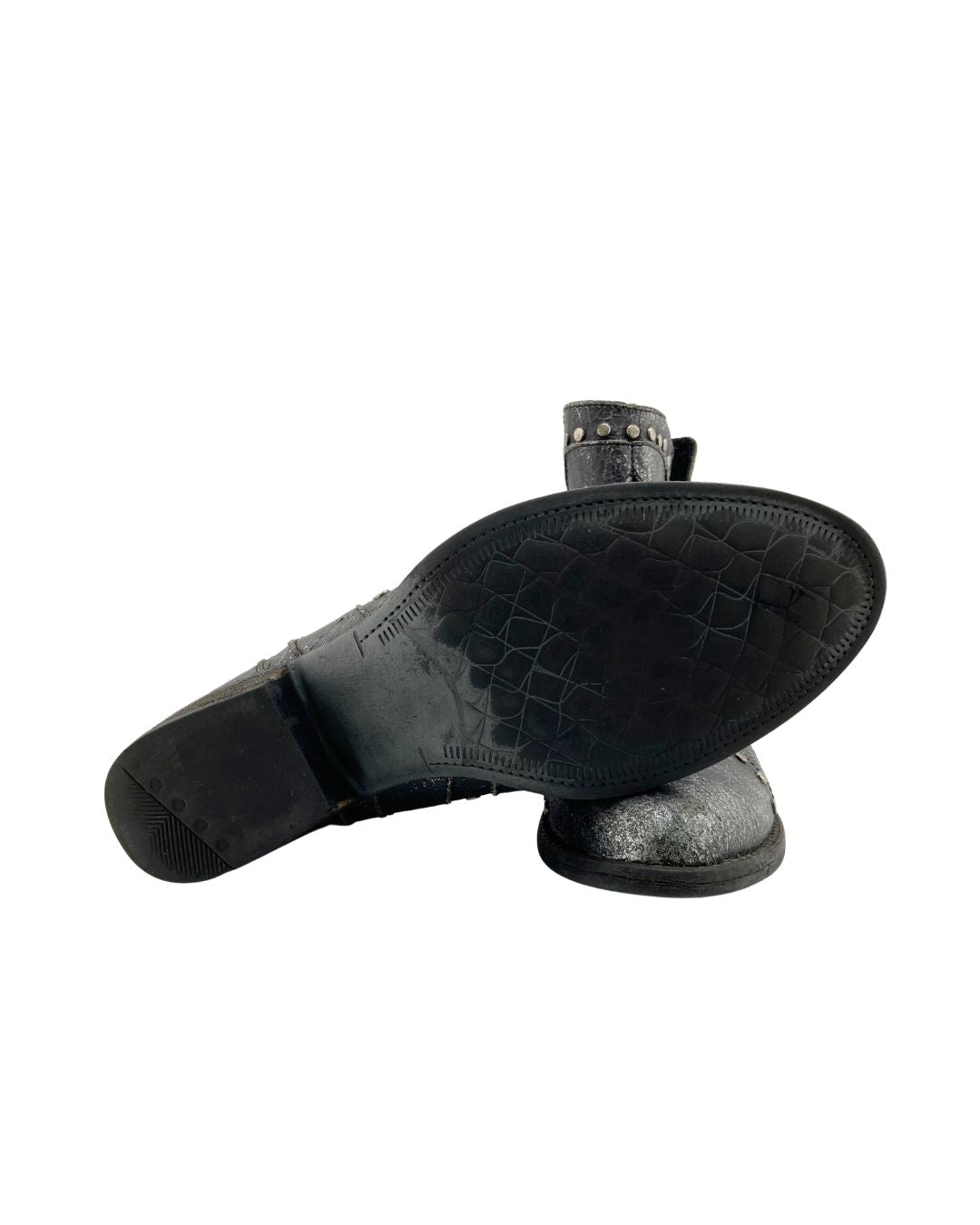 Botines con taches efecto foil