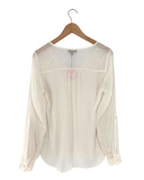 Blusa manga larga en plumeti